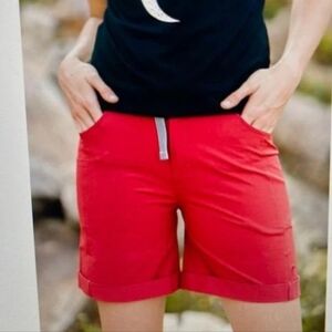 Zyia Active It's Not Just a Trail Short Long - Red 36" Waist XXXL